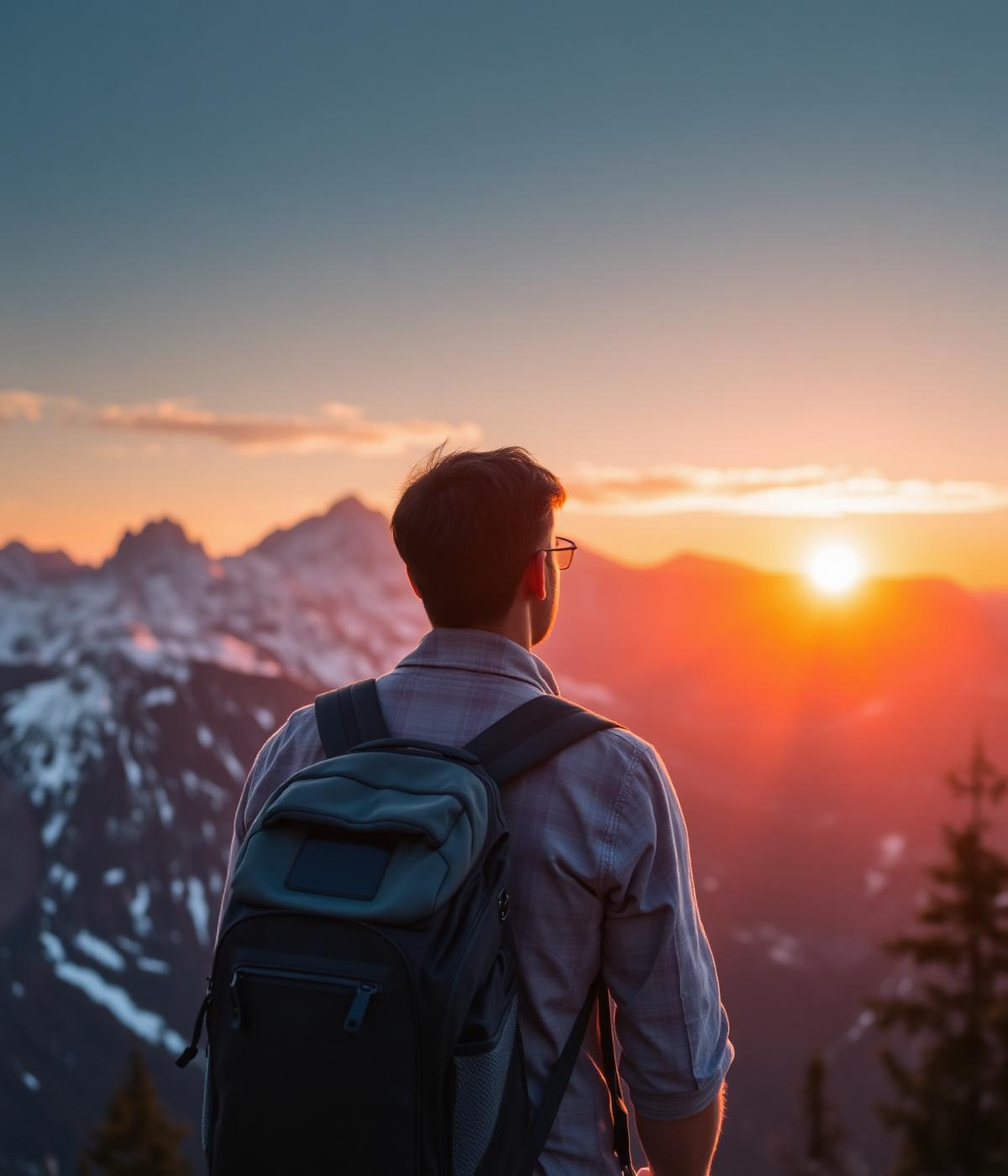 Digital nomad traveling with laptop