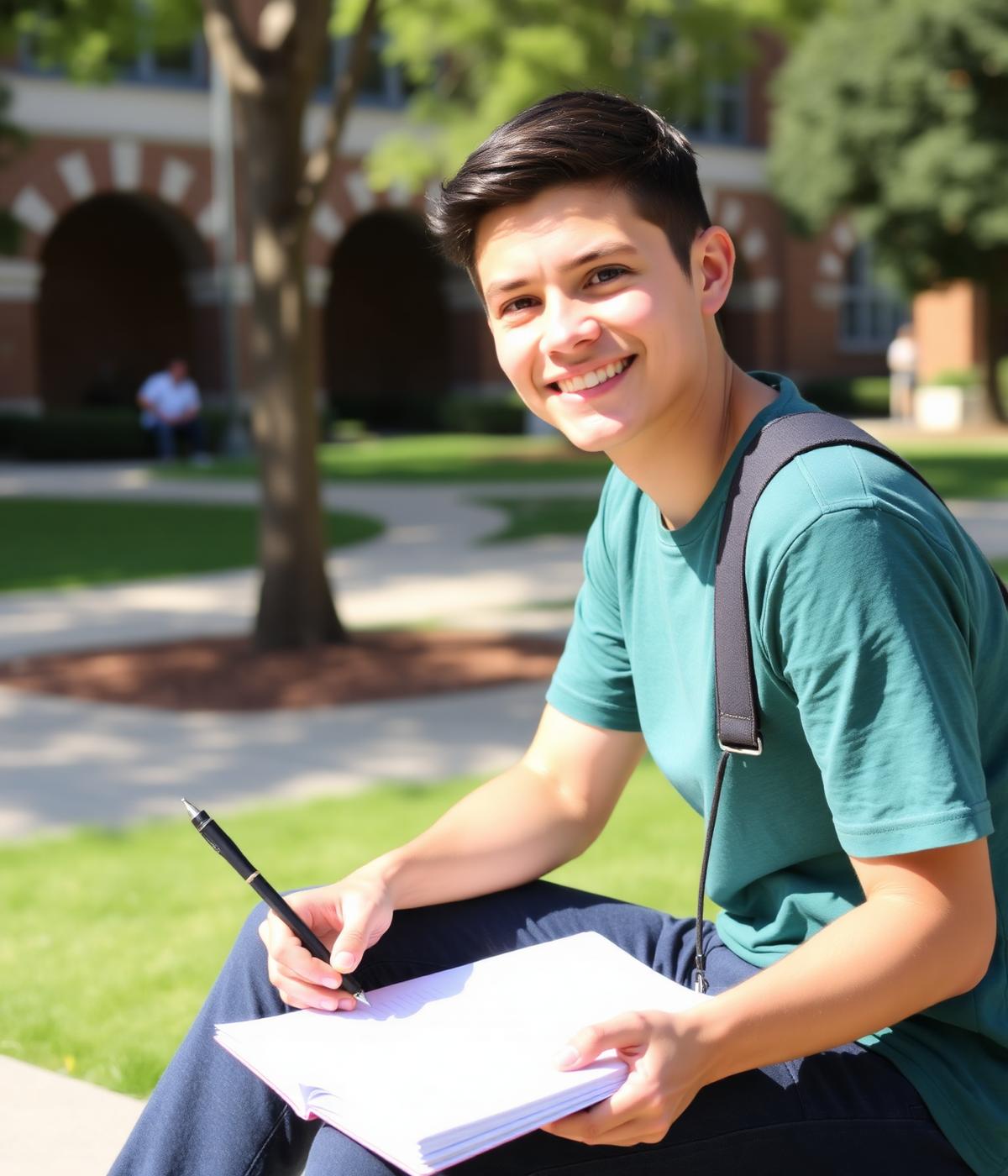 International student studying abroad